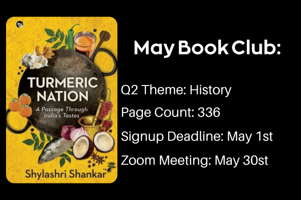 Graphic with May book club details