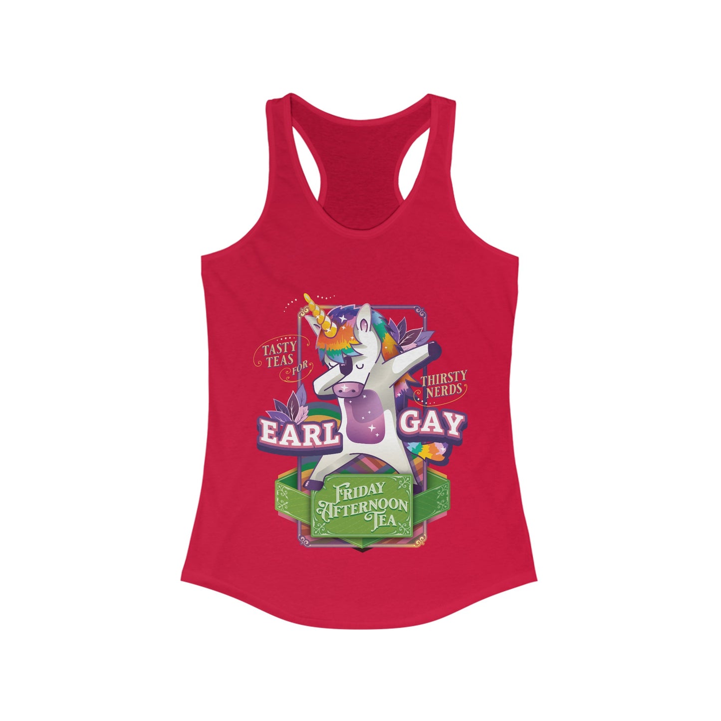 "Unity the Unicorn" Earl Gay Racerback Tank