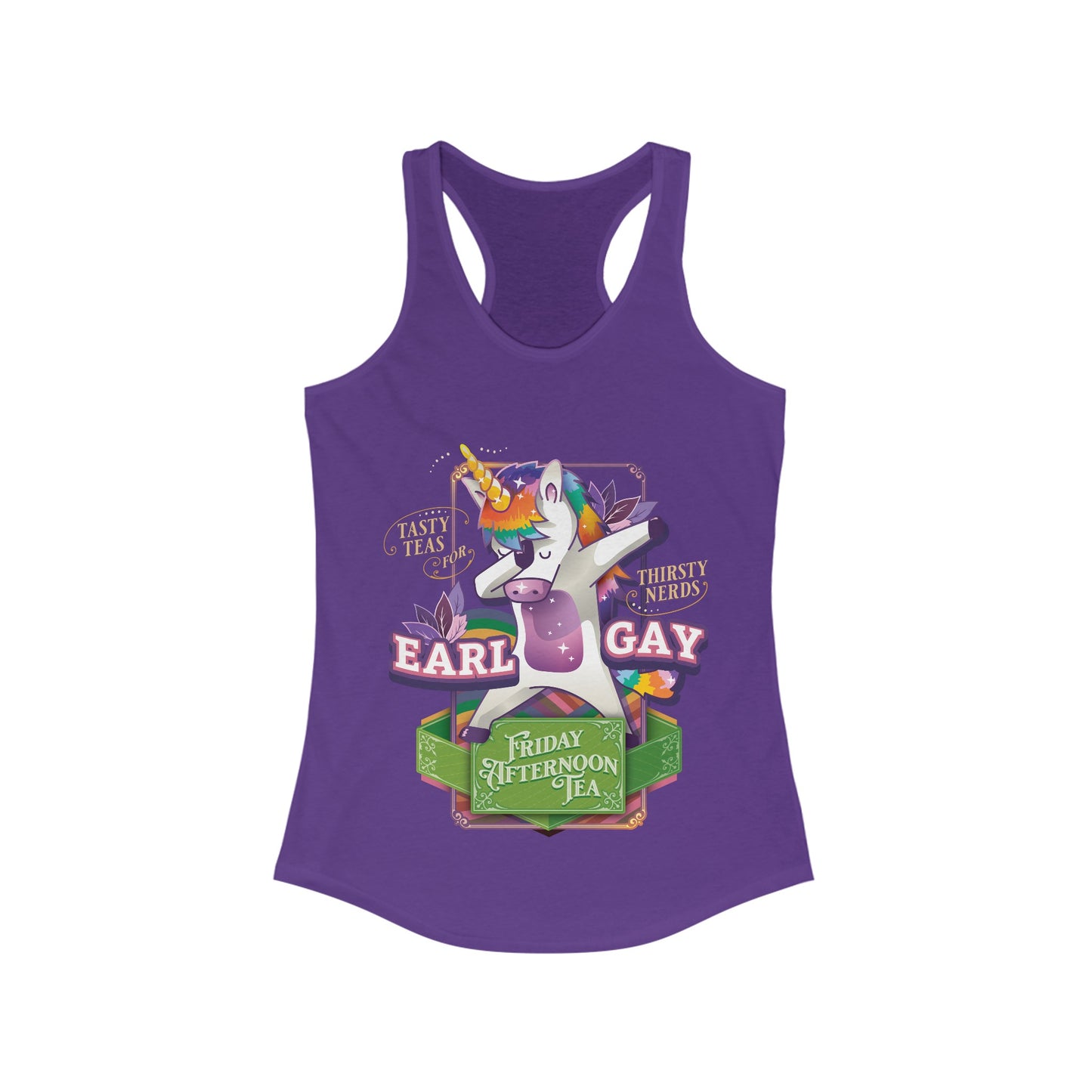 "Unity the Unicorn" Earl Gay Racerback Tank