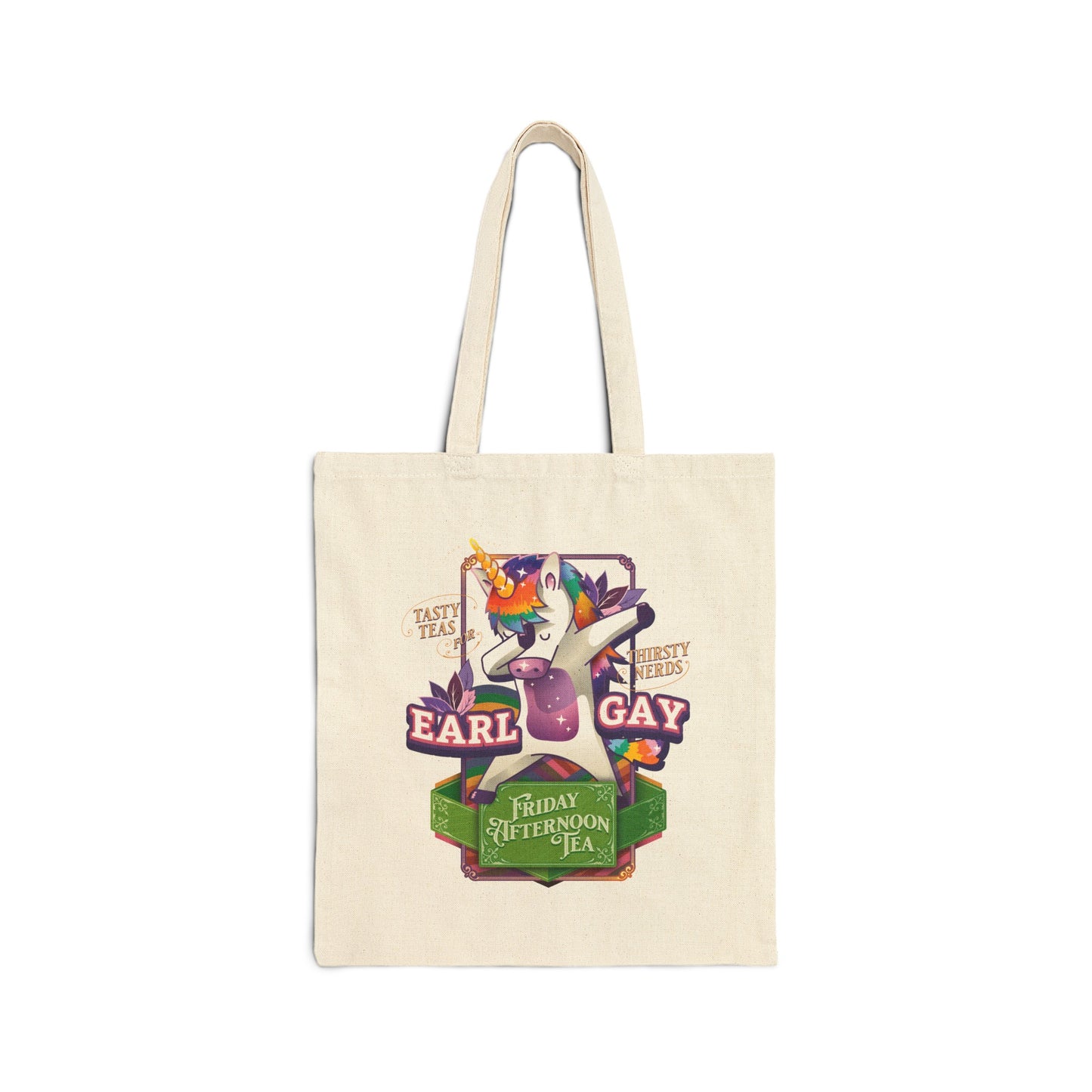 "Unity the Unicorn" Earl Gay Cotton Canvas Tote Bag